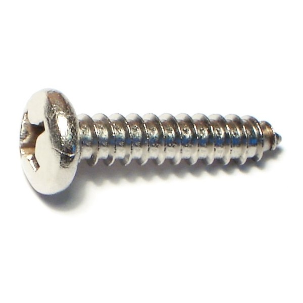 Midwest Fastener Sheet Metal Screw, #12 x 1 in, 18-8 Stainless Steel Pan Head Phillips Drive, 50 PK 53563